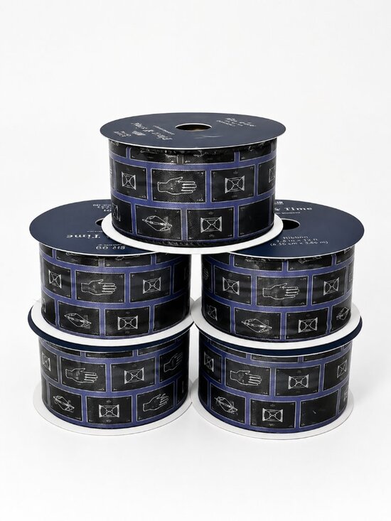 Place & Time Other - Halloween Gothic Tile Hand Wired Edge Ribbon Spool Bundle Lot Spooky Crafting
